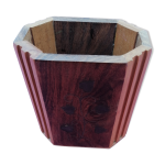 Boite en bois porte crayon et stylos octogonale Boite en bois porte crayon et stylos octogonale