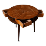 Boite a couture ronde avec 3 tiroirs Boite a couture ronde avec 3 tiroirs