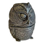 Boite etain hibou par etienne sergent france