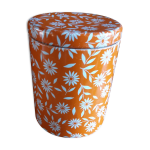 Boite ronde orange