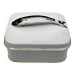 Bote  sardines art dco en porcelaine circa 1904 - 1918