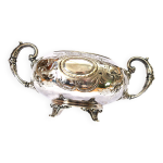 Bote sucrier en argenterie poinon jb dcor guirlande empire