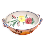 Bol cramique dcor floral annes 1960