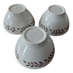 Bols faence srie de trois annes 60