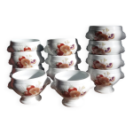 Bols  soupe en porcelaine pyrolux lourioux