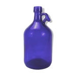 Bonbonne  anse bleu cobalt 3 litres