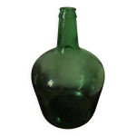 Bonbonne dame jeanne collection viresa en verre vert fonc