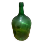 Bonbonne dame jeanne verre verte