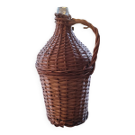 Bonbonne en verre gaine d osier, annes 1950 1960