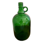 Bonbonne verte en verre vintage