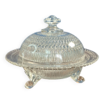 Bonbonnire ancienne en verre souffl cloche  fromage beurrier 17, 5cm