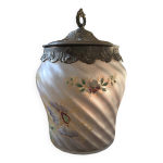 Bonbonnire art nouveau en verre maill