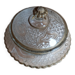 Bonbonnire, bote en verre avec couvercle