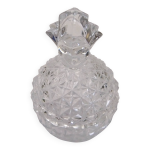 Bonbonnire en cristal ananas vintage sucrier pot couvert