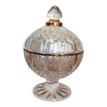 Bonbonnire en cristal d arques