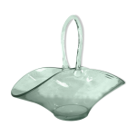 Bonbonnire panier en verre souffl