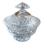 Bonbonnire en verre bouchon diamant