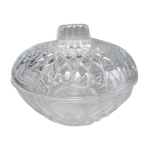 Bonbonnire en verre cisel france vintage