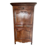 Bonnetière ancienne en bois massif style louis xv excellent état Bonnetière ancienne en bois massif style louis xv excellent état