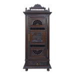 Bonnetière armoire style breton en bois naturel Bonnetière armoire style breton en bois naturel