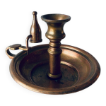 Bougeoir ancien avec son teignoir
