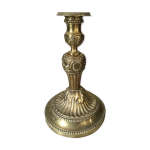 Bougeoir en bronze dor