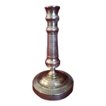 Bougeoir en bronze finement cisel - fin 19me sicle