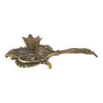 Bougeoir en bronze ou laiton ras de cave