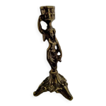 Bougeoir en bronze  la porteuse d'eau