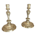 Bougeoir en bronze xixe