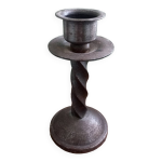 Bougeoir brutaliste en fer forg