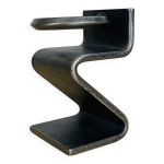 Bougeoir brutaliste fer forg  z