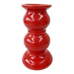 Bougeoir chandelier rouge en céramique vintage schramberg allemagne Bougeoir chandelier rouge en céramique vintage schramberg allemagne