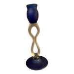 Bougeoir chandelier en verre