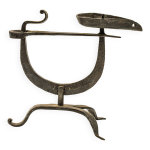 Bougeoir coq fer forg atelier marolles