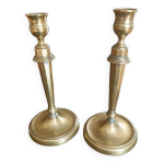 Bougeoirs directoire en bronze