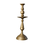 Bougeoir  disque en laiton bronze