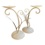 Bougeoirs en fer forg�