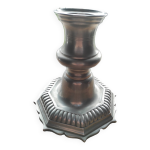 Bougeoir ou lampe en étain massif poinçonné Bougeoir ou lampe en étain massif poinçonné