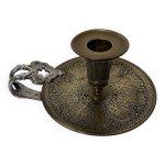 Bougeoir a main en bronze dans le style perse qajar france fin xixe