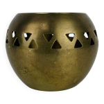 Bougeoir, photophore en laiton dor� vintage