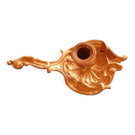 Bougeoir rat de cave en bronze sculpt artisanat franais, 1950.