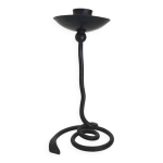 Bougeoir serpent cobra en fer forg