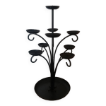 Bougeoir suédois noir branches 9 supports bougies Bougeoir suédois noir branches 9 supports bougies