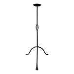 Bougeoir tripode pique - cierge en fer forg