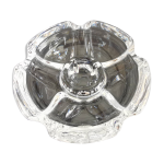Bougeoir vintage floriforme lude cristal d'arques Bougeoir vintage floriforme lude cristal d'arques
