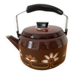 Bouilloire maille vintage aux motifs floraux
