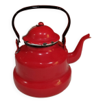 Bouilloire en tle maille rouge