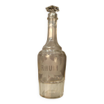 Bouteille en cristal taill  rhum