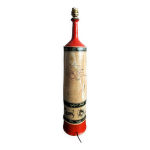 Bouteille, pied de lampe gilbert portanier (1926 - 2023)